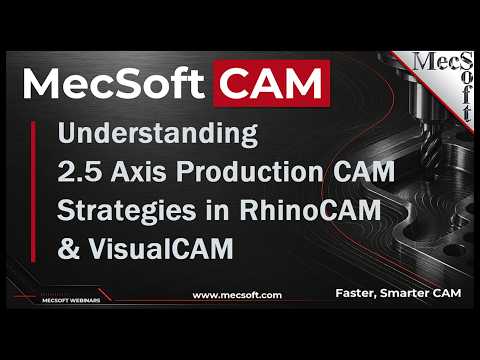 2 5 Axis Production CAM Strategies in RhinoCAM and VisualCAM