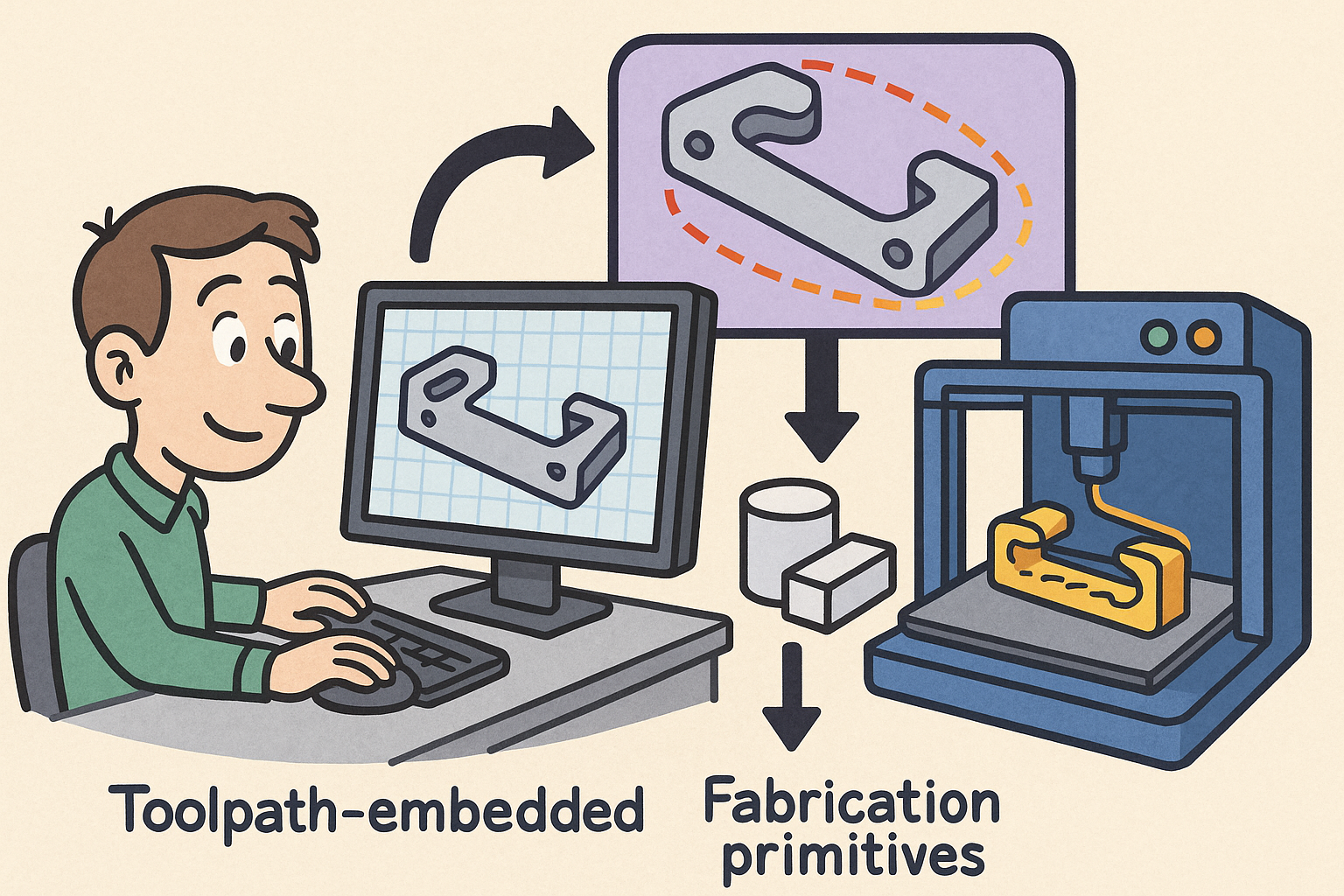 Path-First Modeling: Embedding Toolpath-Aware Constraints and Fabrication Primitives into CAD Kernels