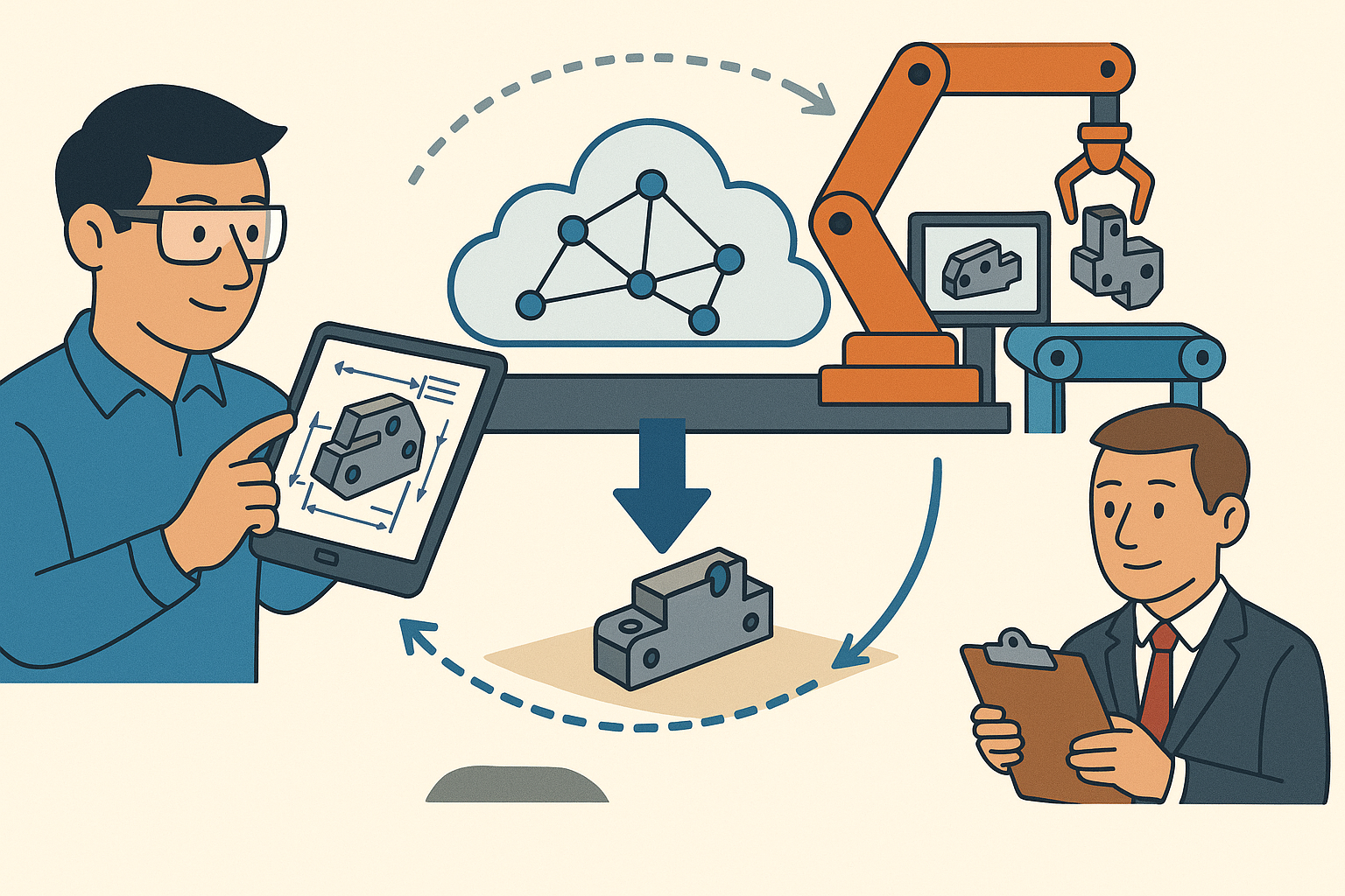 Closing the Semantics Gap: Layered, Graph-Backed MBD for Automated Manufacturing and Governance