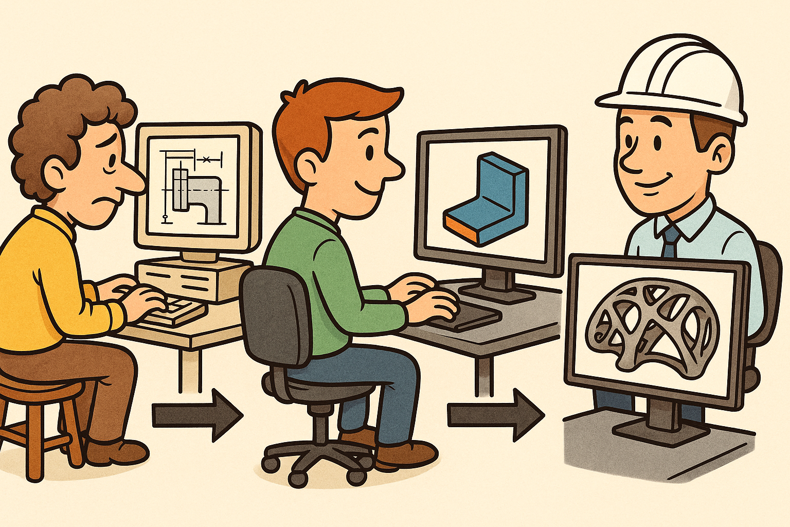 Design Software History: Historical Evolution of Design Software: From Parametric to Non-Parametric Modeling and the Impact on Modern Engineering Practices