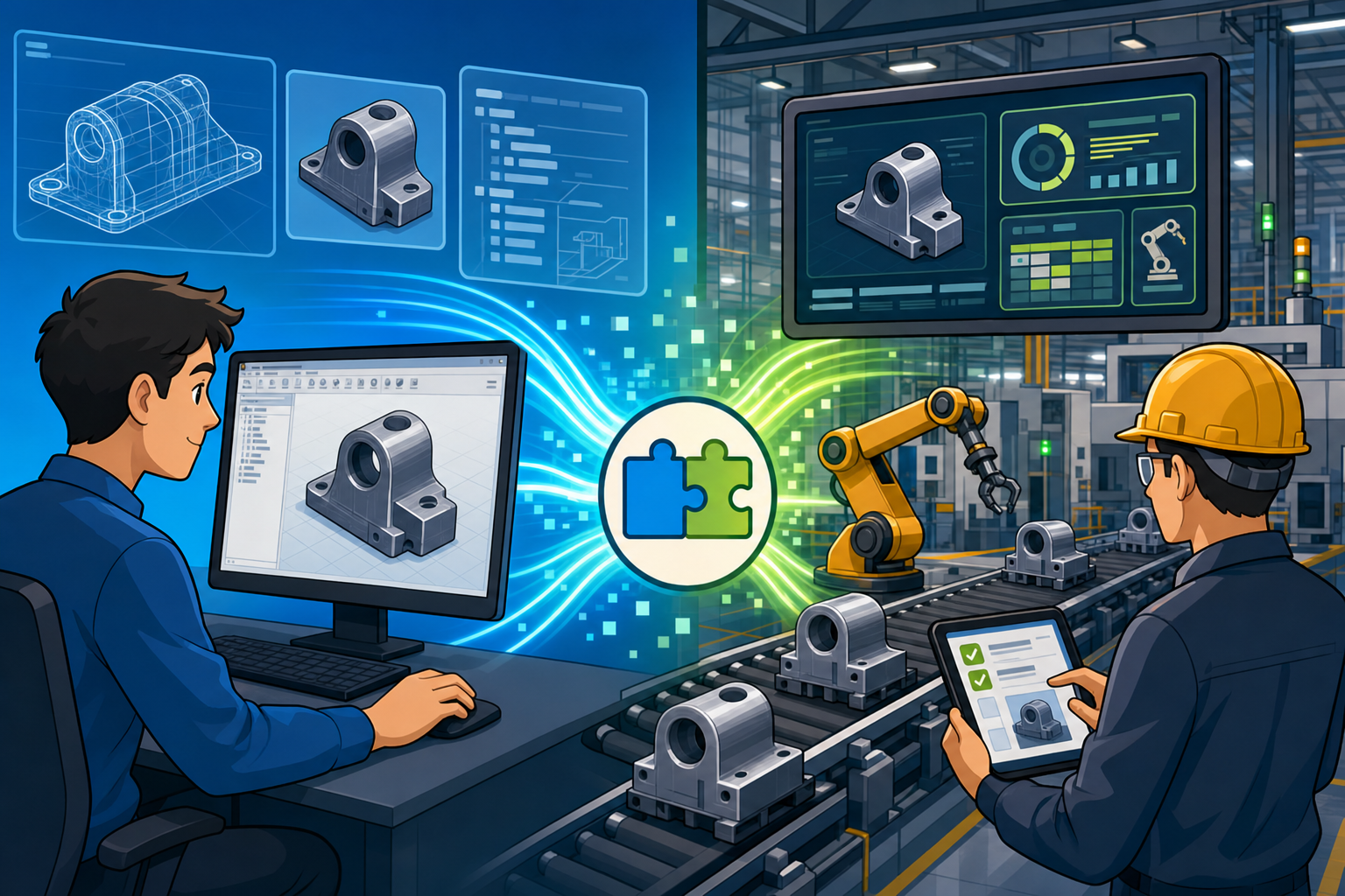 CAD-to-MES Integration: Turning Design Data into Factory-Ready Execution