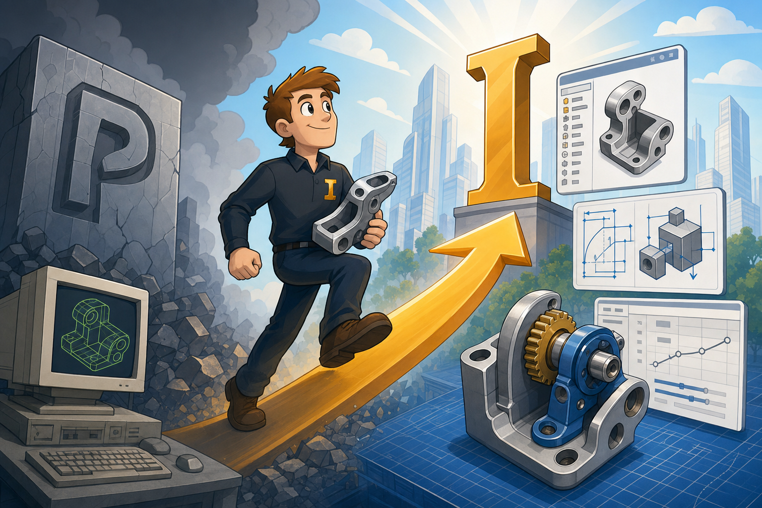 Design Software History: Autodesk Inventor and the Rise of Parametric CAD After Pro/ENGINEER