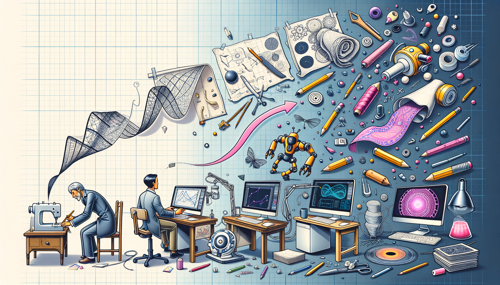 Design Software History: CAD's Evolution in the Textile Industry: From Manual Drafting to Digital Design and Emerging Technologies