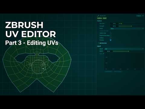 Getting Started with ZBrush Desktop - UV Editor Part 3 - Editing UVs