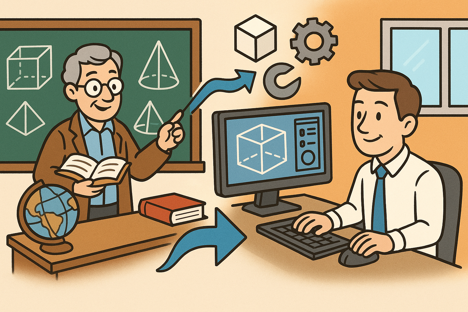 Design Software History: From Academic Geometry to Commercial CAD: Kernels, Components, and Technology Transfer