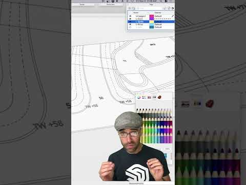 Organizing a Scene with Tags #sketchup #tutorial #shorts