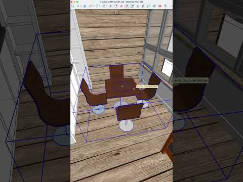 how to rotate an object in SketchUp 🔄