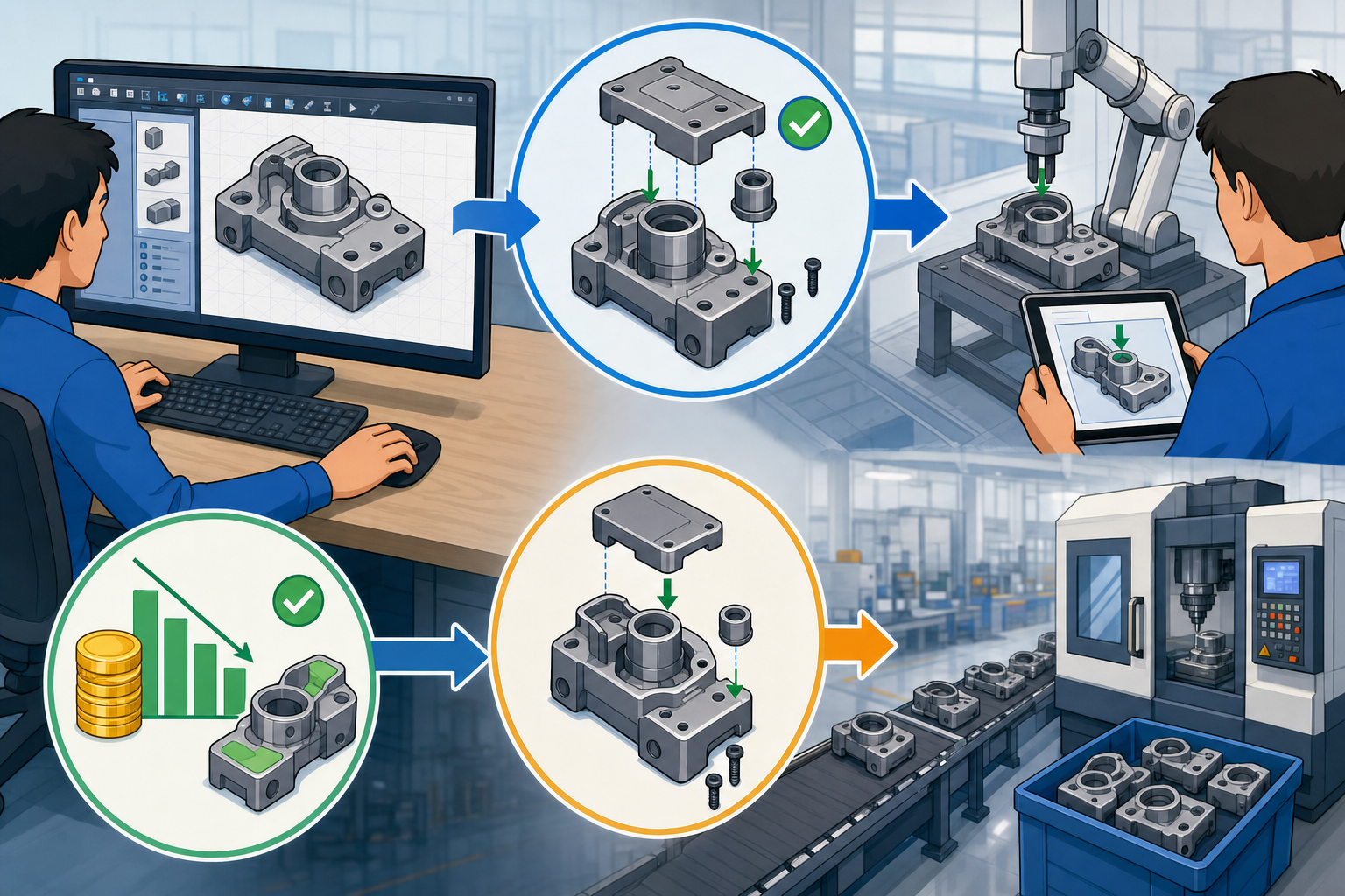 Assembly-Aware Design Software for Cost-Effective Manufacturing