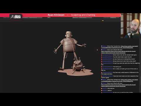 Sculpting and chatting with Ryan Kittleson, freelance organic modeler