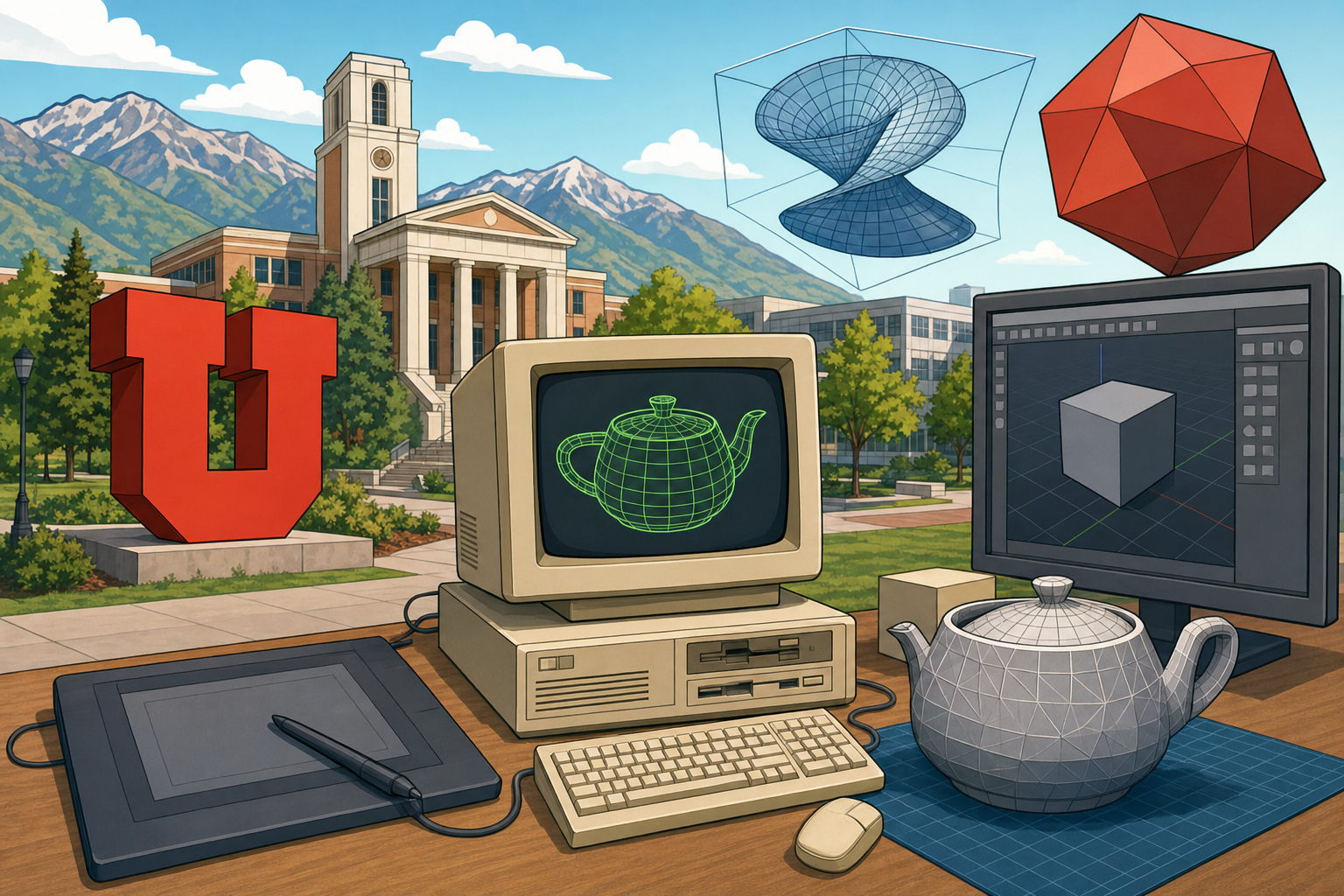 Design Software History: University of Utah and the Origins of 3D Graphics in Design Software