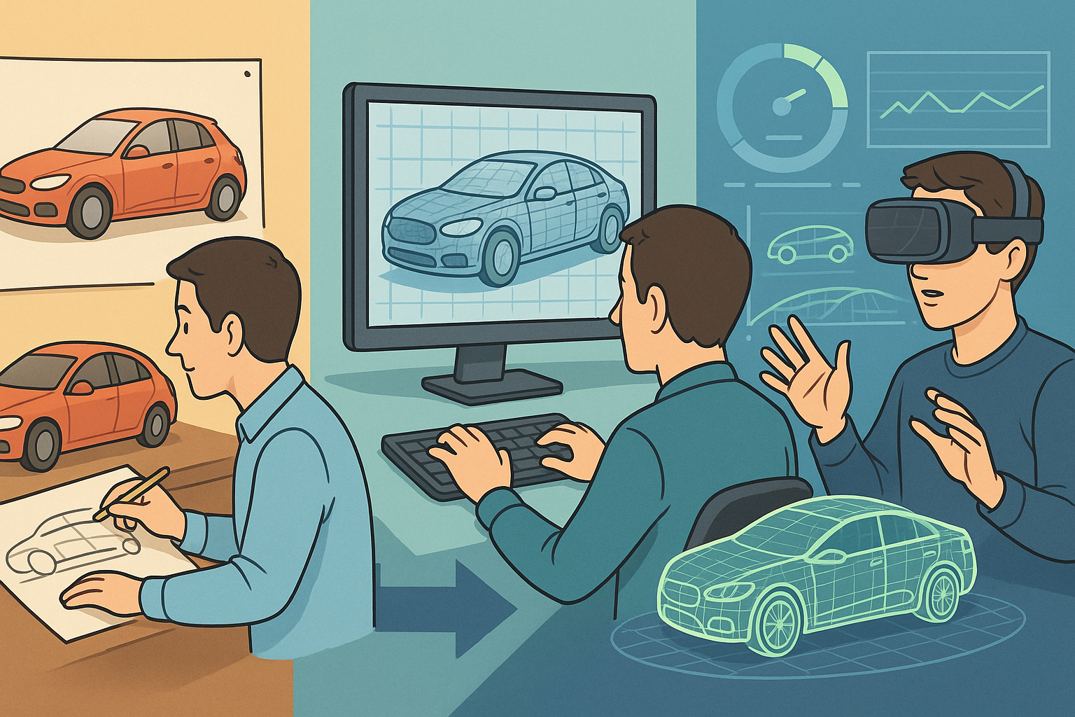 Design Software History: The Evolution and Impact of Virtual Prototyping in Automotive Design: From Traditional Methods to Advanced Simulation Technologies