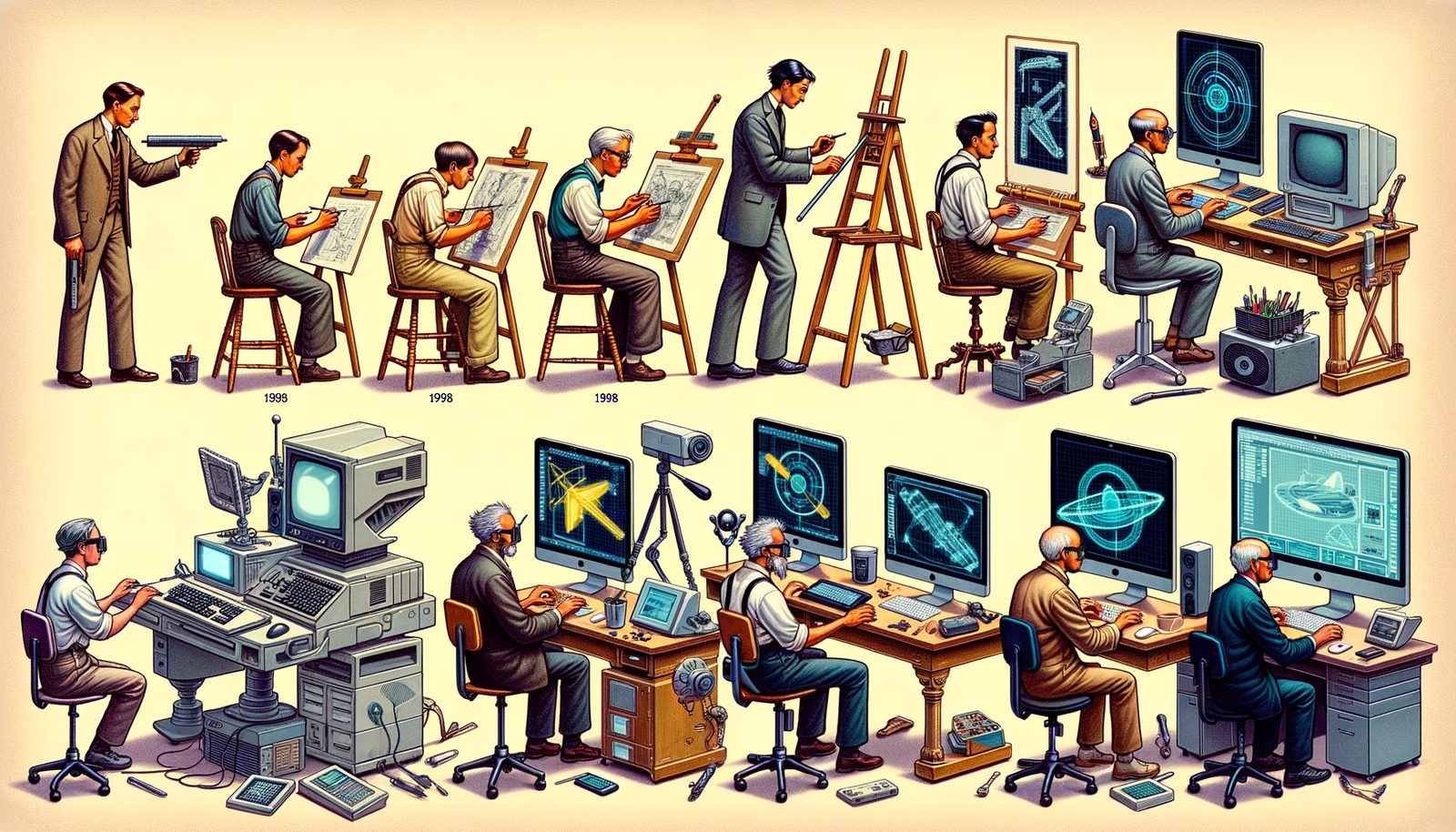 Design Software History: Evolution of Computer-Aided Industrial Design: From Manual Drafting to AI-Enhanced Innovation