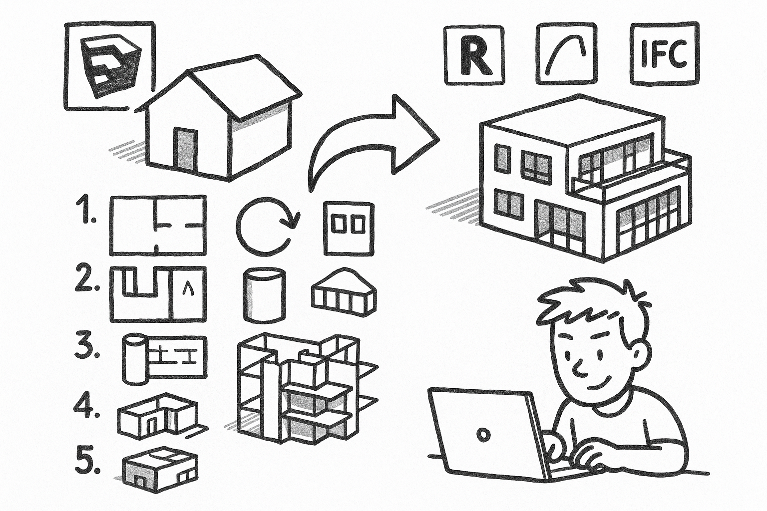 SketchUp to BIM: 5 Upstream Modeling Habits That Speed Revit/Archicad/IFC Handoffs