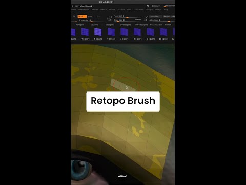 ZBrush Retopo Brush Features pt 3