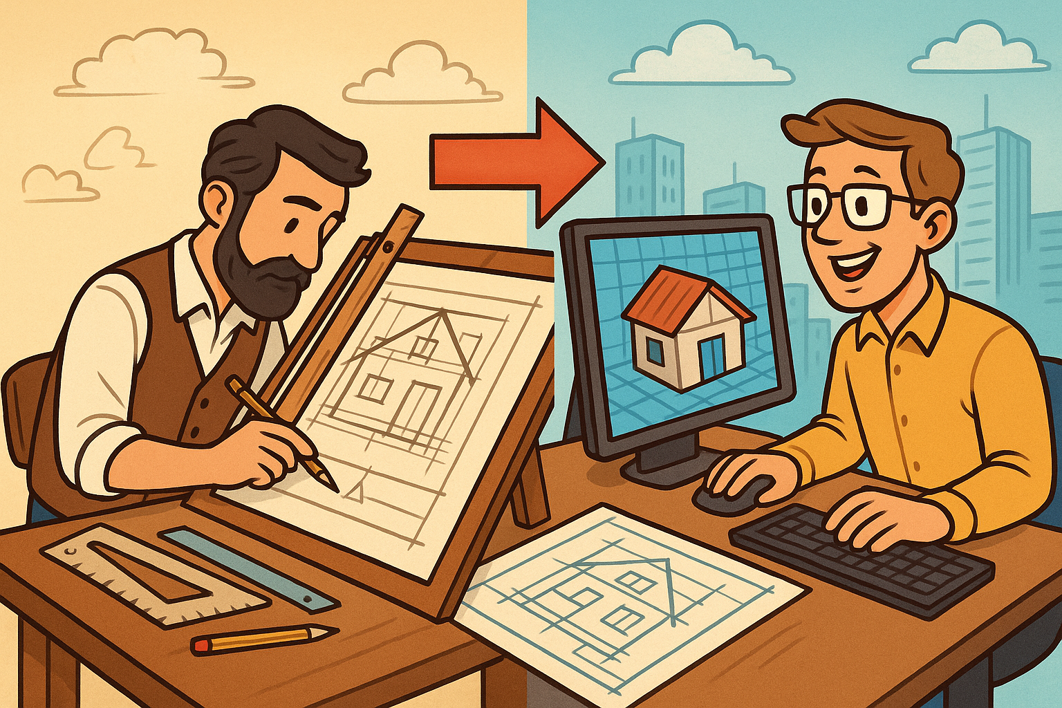 Design Software History: The Evolution of Computer-Aided Architectural Design: From Manual Drafting to Digital Innovation and Its Lasting Impact on Modern Practices