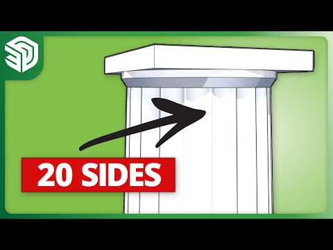 Creating “Proper” Fluted Columns SketchUp Tutorial