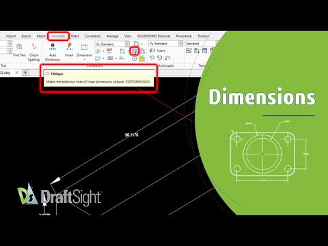 Oblique Dimension(s) from Toolbar