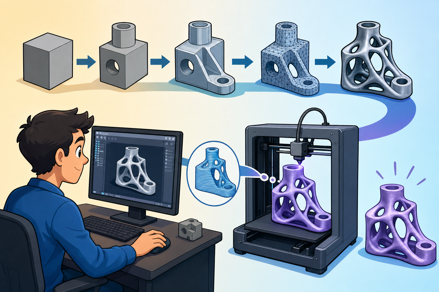 Design Software History: Additive Manufacturing and the Evolution of CAD Geometry Models
