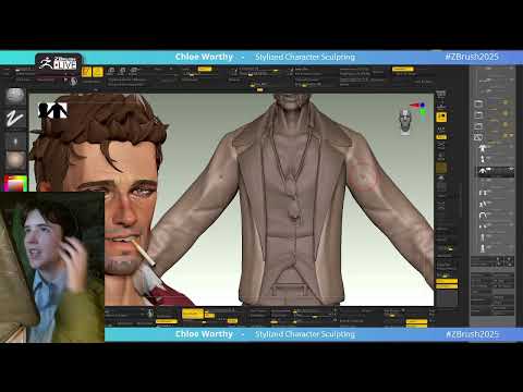 Stylized Character Sculpting with Chloe Worthy- Zbrush 2025