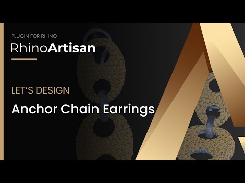 Tutorial: Full Pavé Anchor Chain Earrings | RhinoArtisan