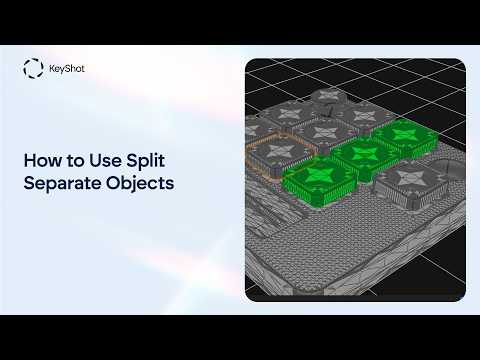How to Separate Parts Locked Together in KeyShot Studio - Split Separate Objects Tool