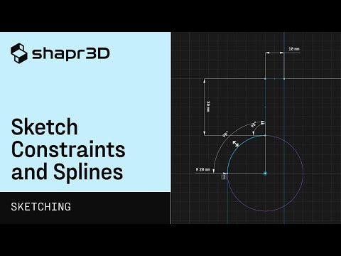 Sketch constraints and splines