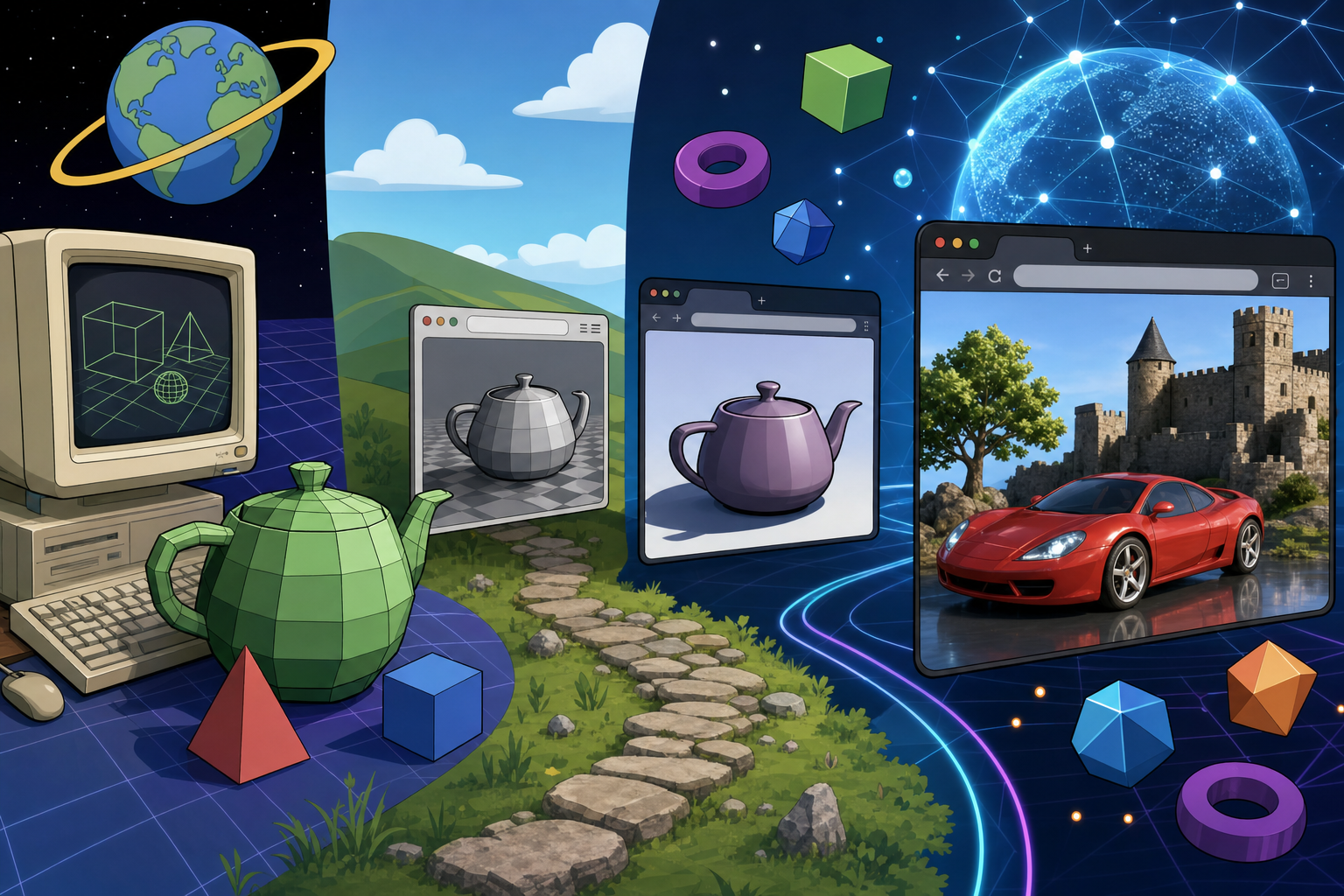 Design Software History: From VRML to WebGL: The History of 3D on the Web