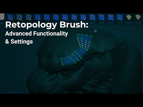 Getting Started with ZBrush for iPad - Retopology brush - Advanced functionality and settings