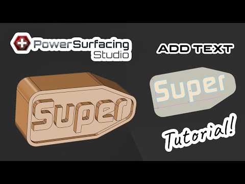 Text Feature Power Surfacing Studio