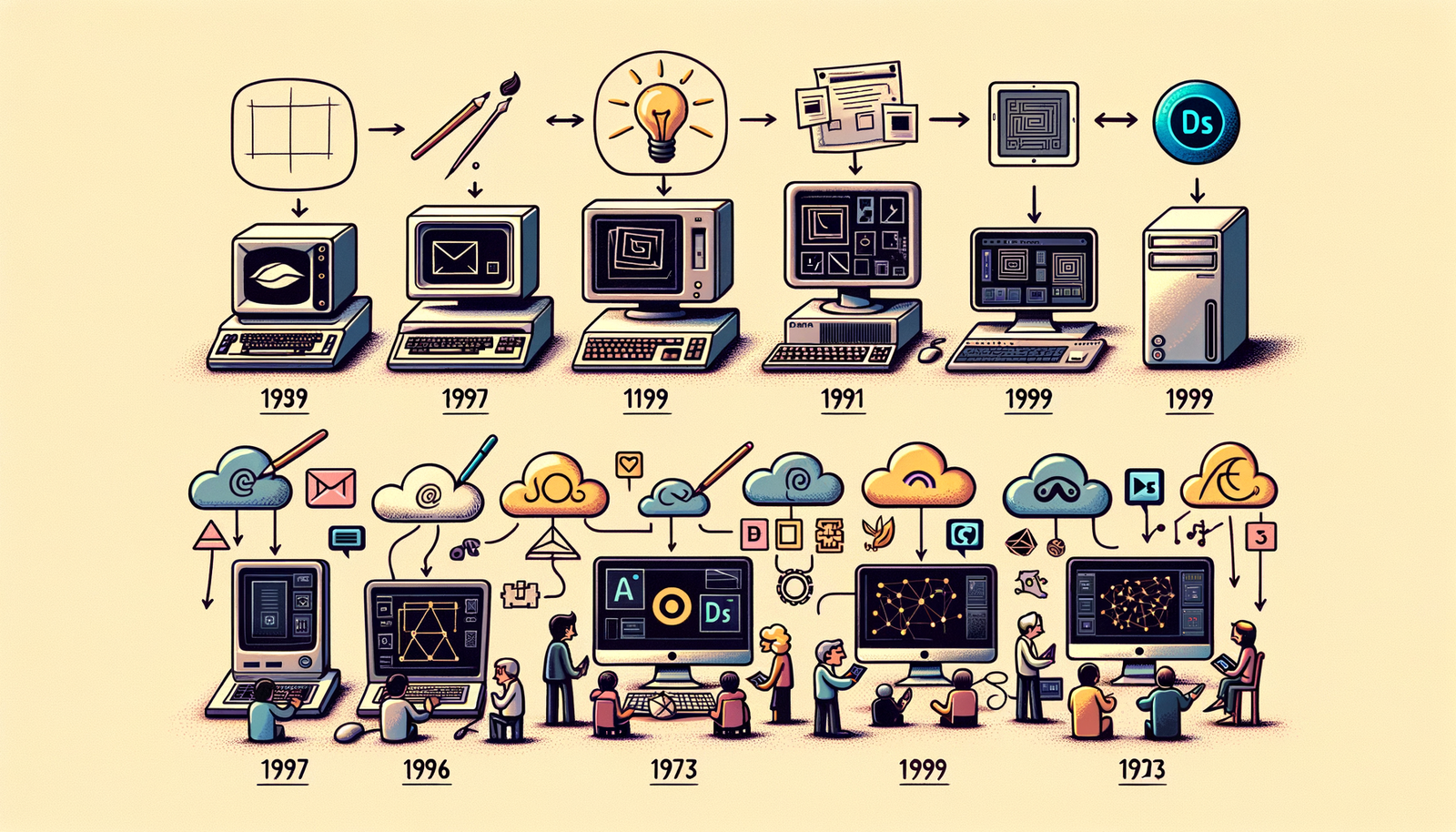 Design Software History: Evolution of Design Software: From Sketchpad to AI and Cloud Collaboration