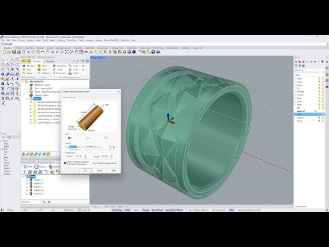 RhinoCAM Continuous 4 Axis Stock Definition