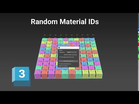 Assign Random Material IDs in 3ds Max | Random Material IDs