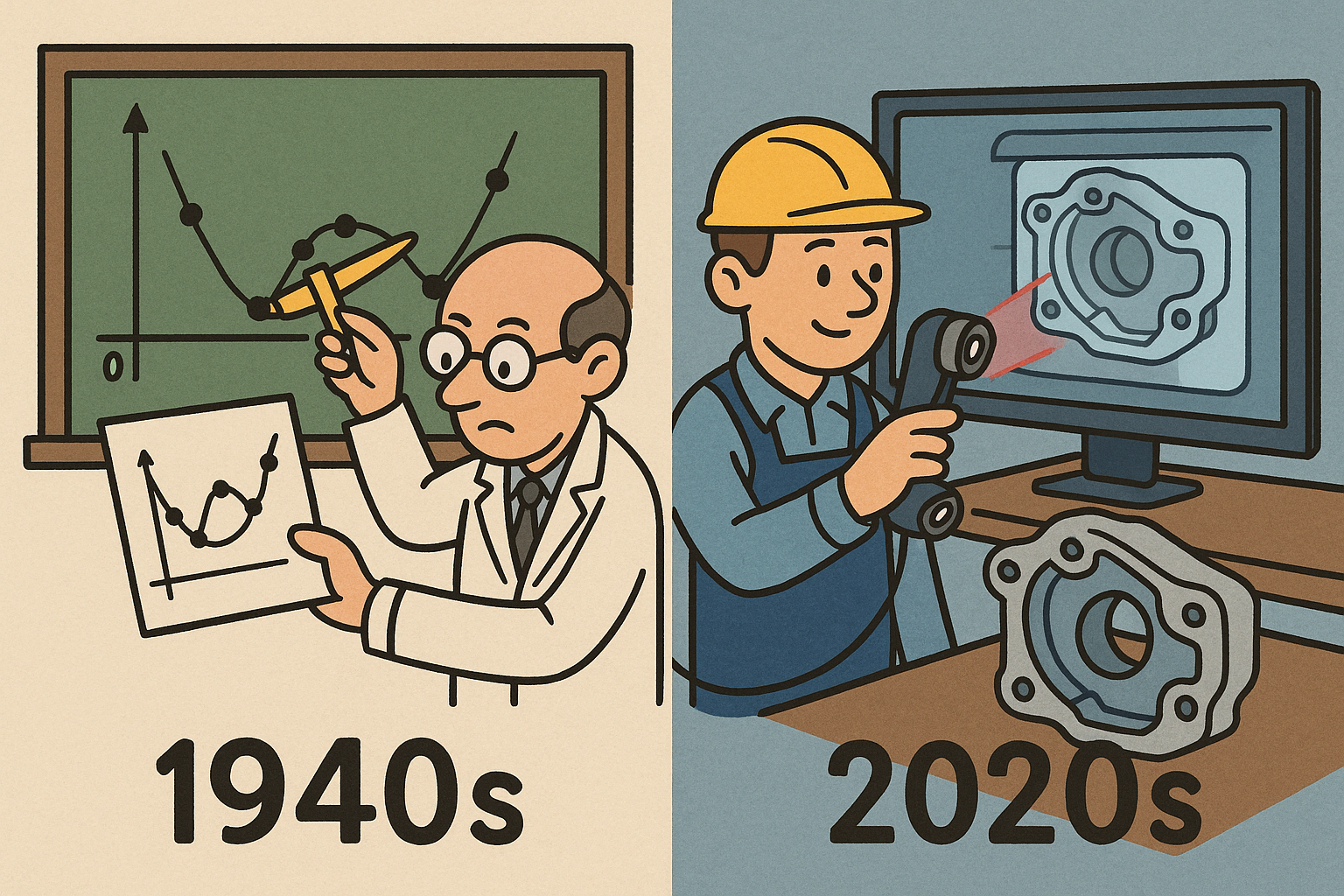 Design Software History: Scan Fitting: Mathematical Foundations and Industrialization (1940s–2020s)