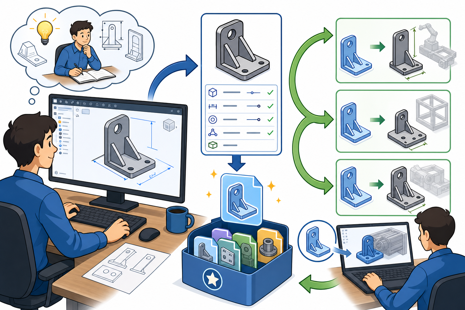 Intelligent Templates in Design Software: Capturing and Reusing Engineering Knowledge