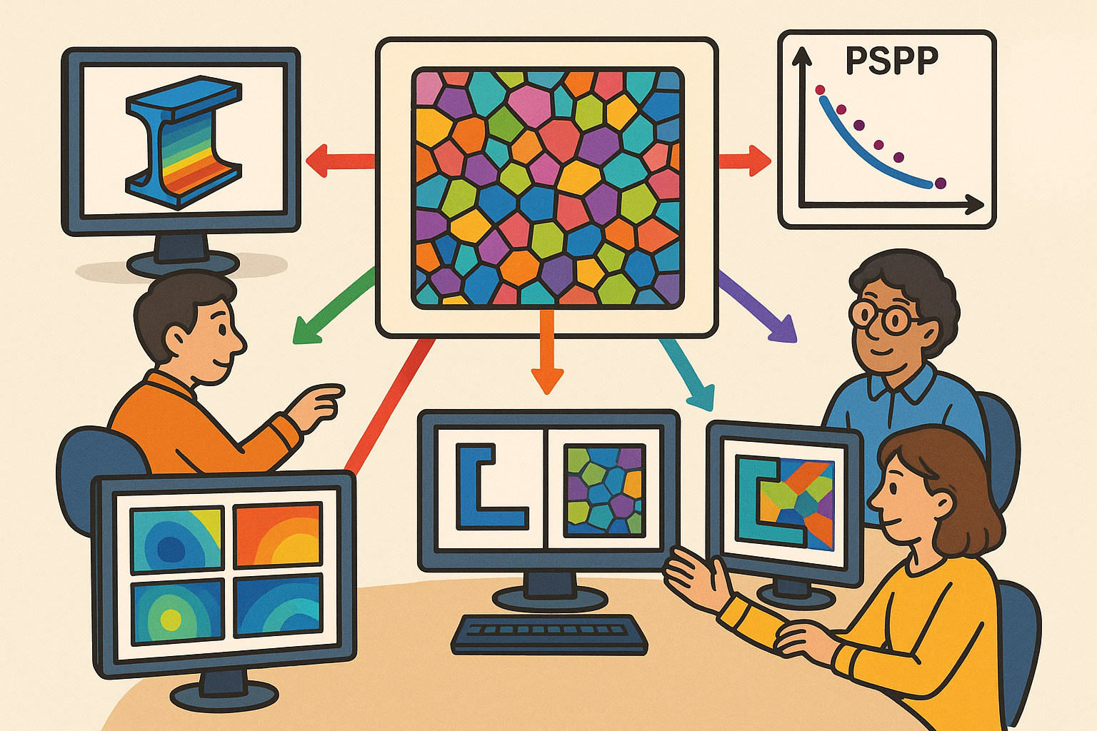 Multiscale Design Software: PSPP Integration and Microstructure-Aware Co-Optimization