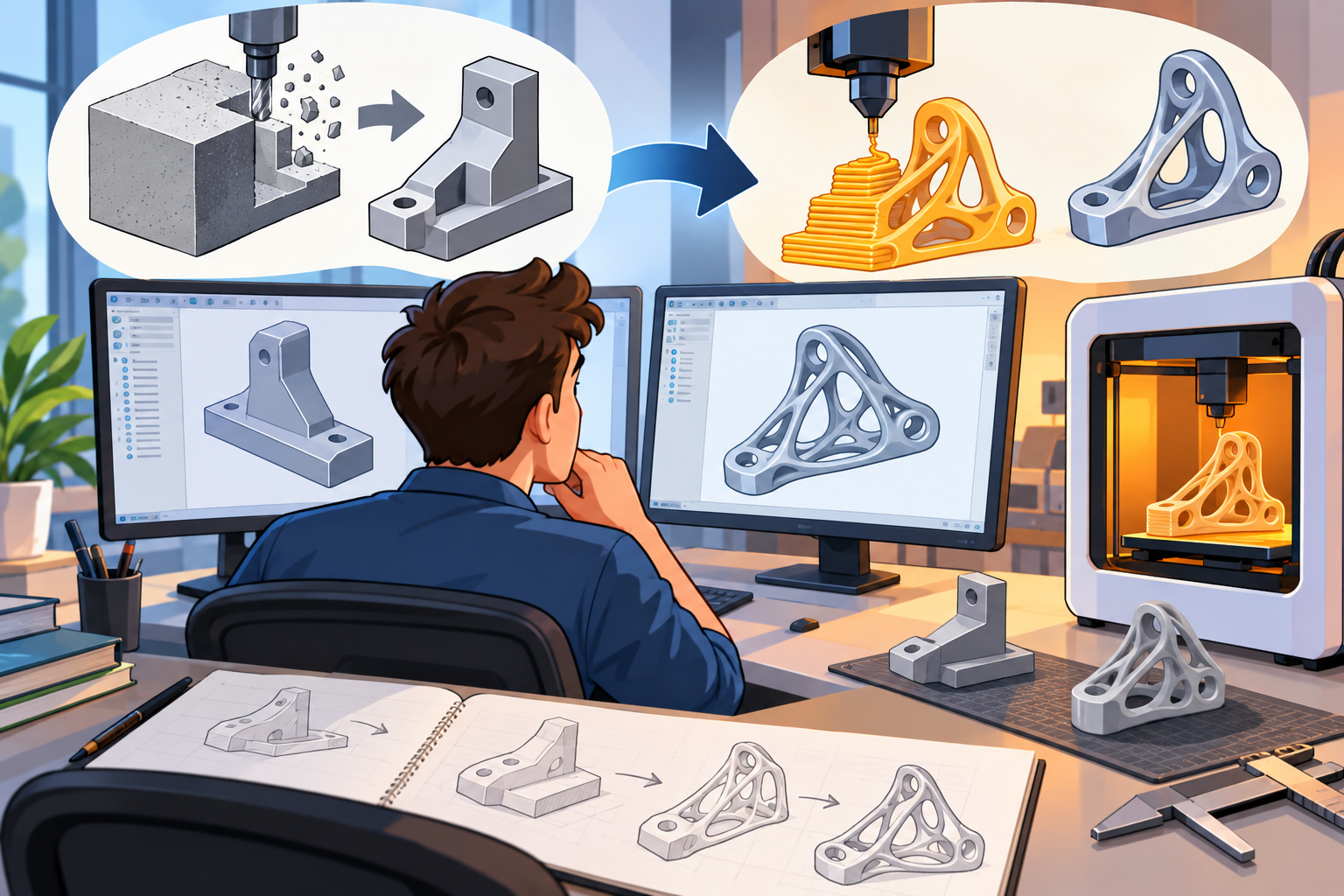 Design Software History: Design for Additive Manufacturing: How 3D Printing Reshaped CAD and Solid Modeling
