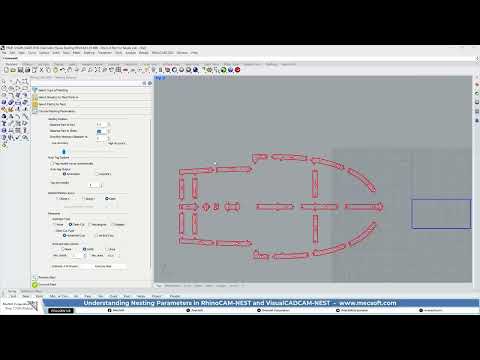 Nesting Parameters for RhinoCAM-NEST & VisualCADCAM-NEST