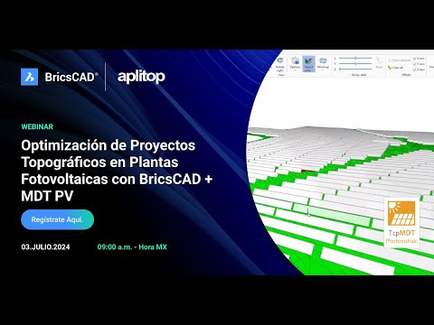 Optimización de Proyectos Topográficos en Plantas FV con BricsCAD + MDT PV