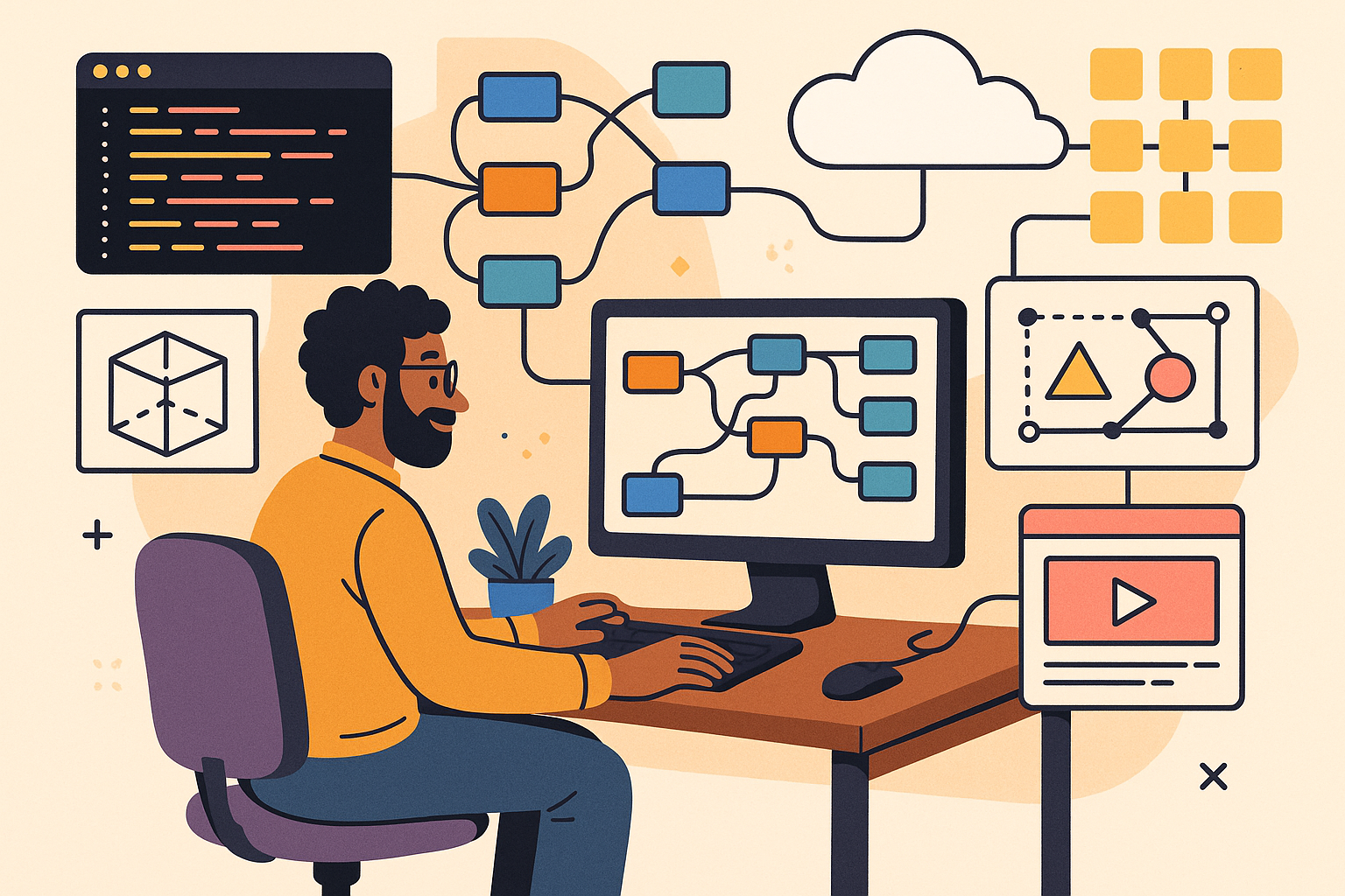 Design Software History: Visual Programming in Design: From Scripts and Nodes to Enterprise Infrastructure