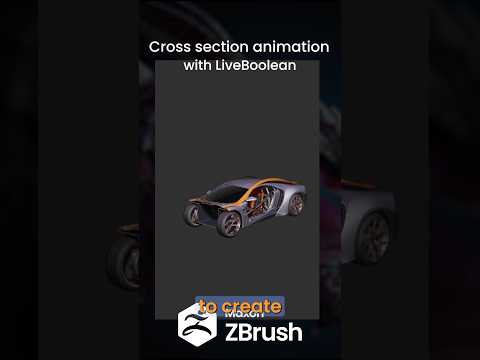 ZBrush Cross Section Animation with LiveBoolean