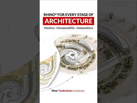 One Tool for the Whole Architectural Idea | Rhino Studio Series #Shorts