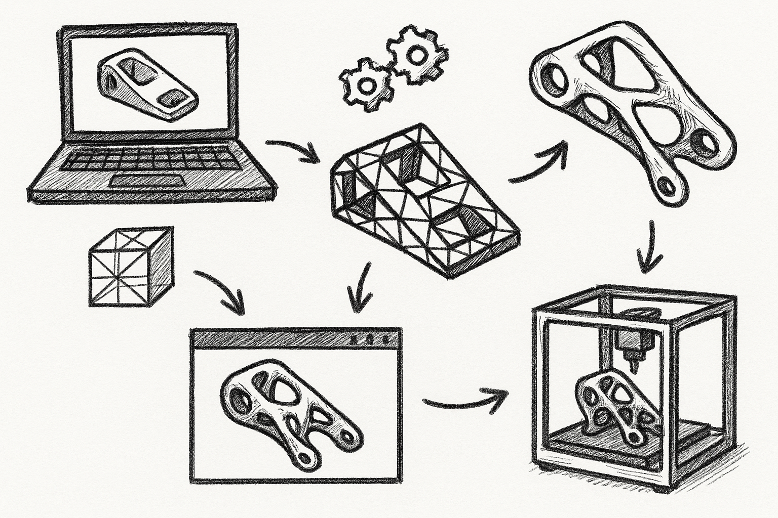 5 SOLIDWORKS-Integrated Topology Optimization Workflows for AM-Ready Lightweighting