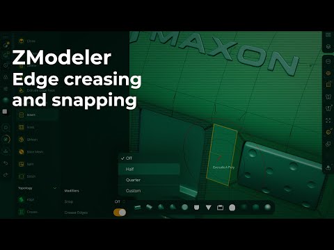 ZBrush for iPad - ZModeler Creasing and Snapping