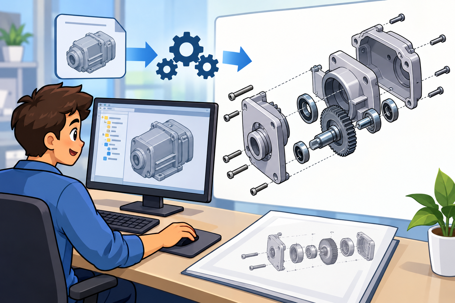 Model-Driven Technical Illustration for Automated Exploded Views