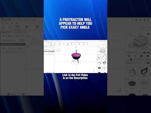 How to Use the Rotate Tool of SelfCAD While Modeling