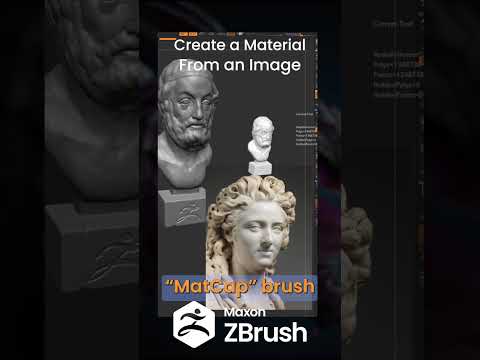 Create a Material from an Image in ZBrush using MatCap 2.5D brush