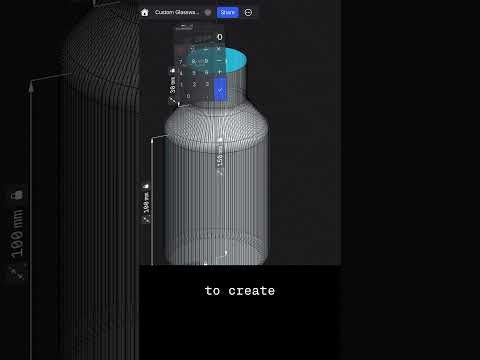 #Shorts Modeling Custom Glassware #shapr3d #3dprinting #cad