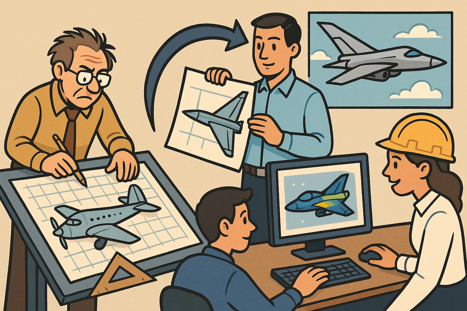 Design Software History: Evolution of Design Software in Aerospace: The Impact of CATIA on Engineering Innovation and Collaborative Processes