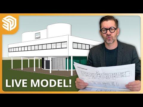 Modeling an Icon: Le Corbusier’s Villa Savoye — Live!