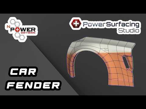 CAD Car Fender Modeling | Creating Realistic Curved Surfaces